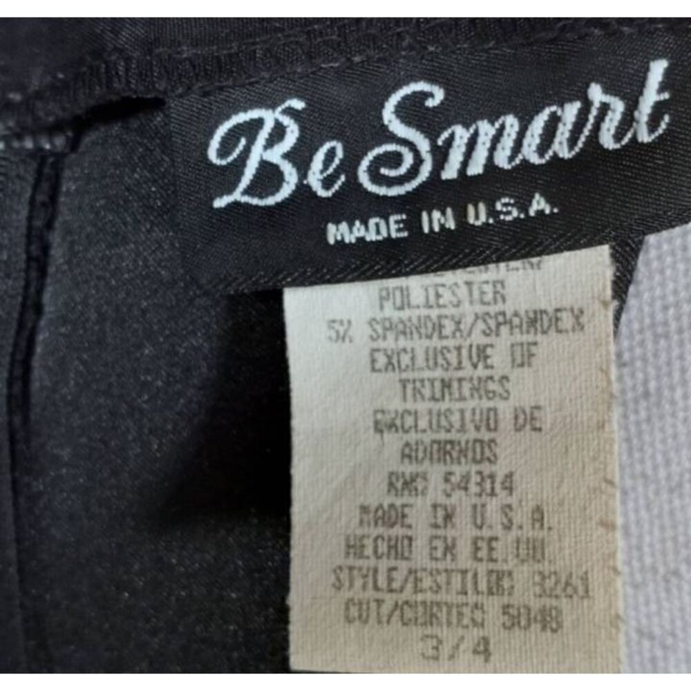 BE SMART BLACK DRESS SZ.3/4 EUC - Picture 5 of 6